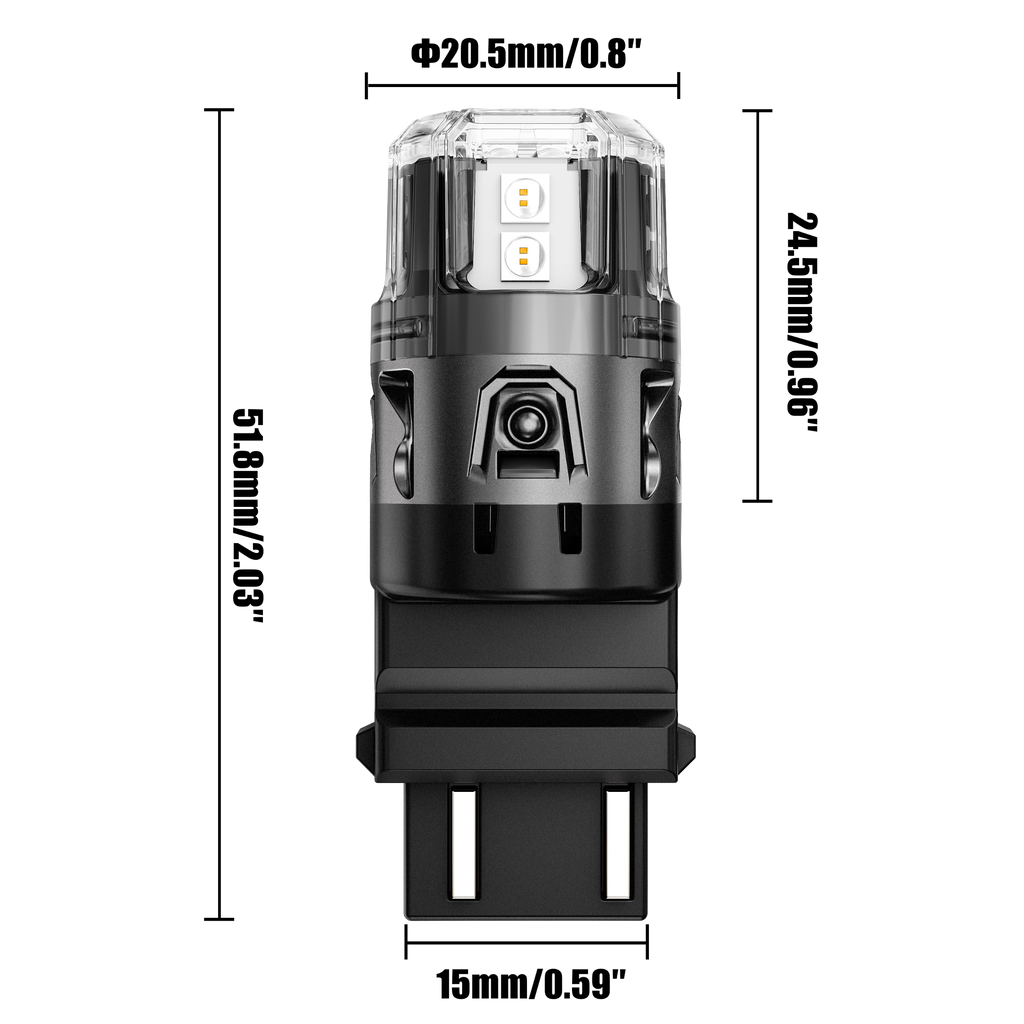 🆕T25 3157 3156 LED Brake/Tail Light Bulbs 11W 500% High Brightness CAN-Bus Error Free Red B52 Series