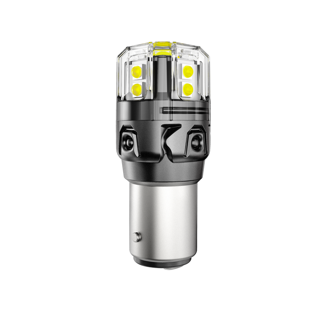 🆕1157 BAY15D LED Backup Reverse/Turn Signal/Brake Tail Light Bulbs 13W 500% High Brightness CAN-Bus Error Free 6500K White B52 Series | 2 Bulbs