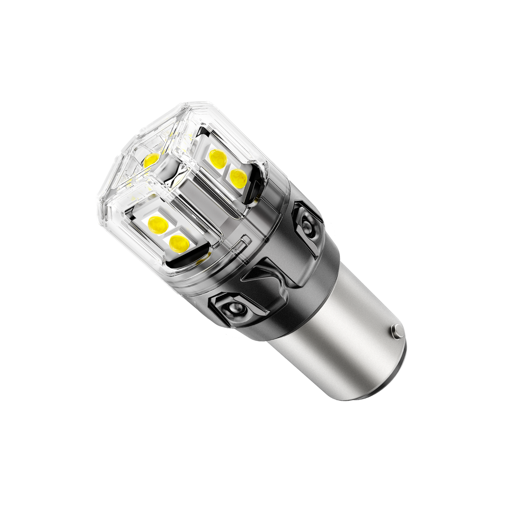 🆕1157 BAY15D LED Backup Reverse/Turn Signal/Brake Tail Light Bulbs 13W 500% High Brightness CAN-Bus Error Free 6500K White B52 Series | 2 Bulbs