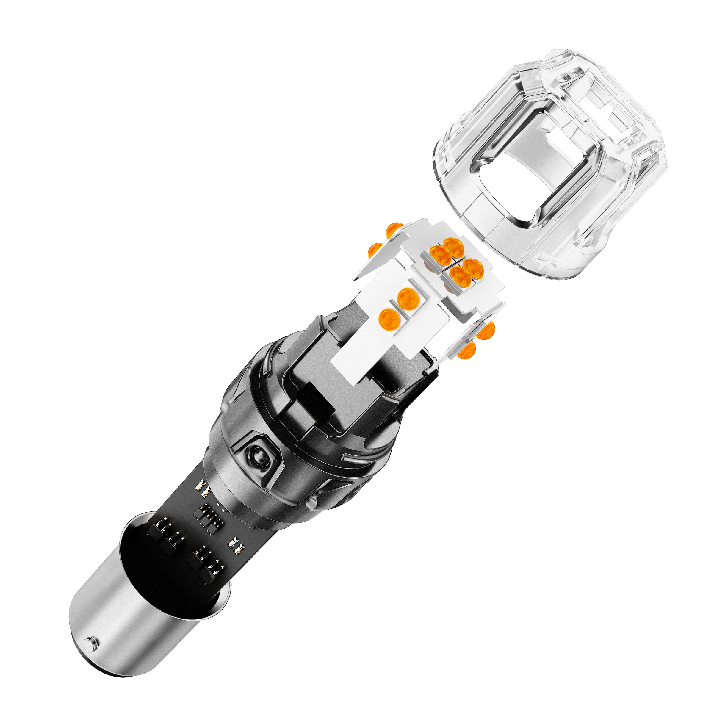 🆕1157 BAY15D LED Turn Signal Light Rear/Front, Side Marker Light Bulbs 13W 500% High Brightness CAN-Bus Error Free 3000K Amber B52 Series | 2 Bulbs