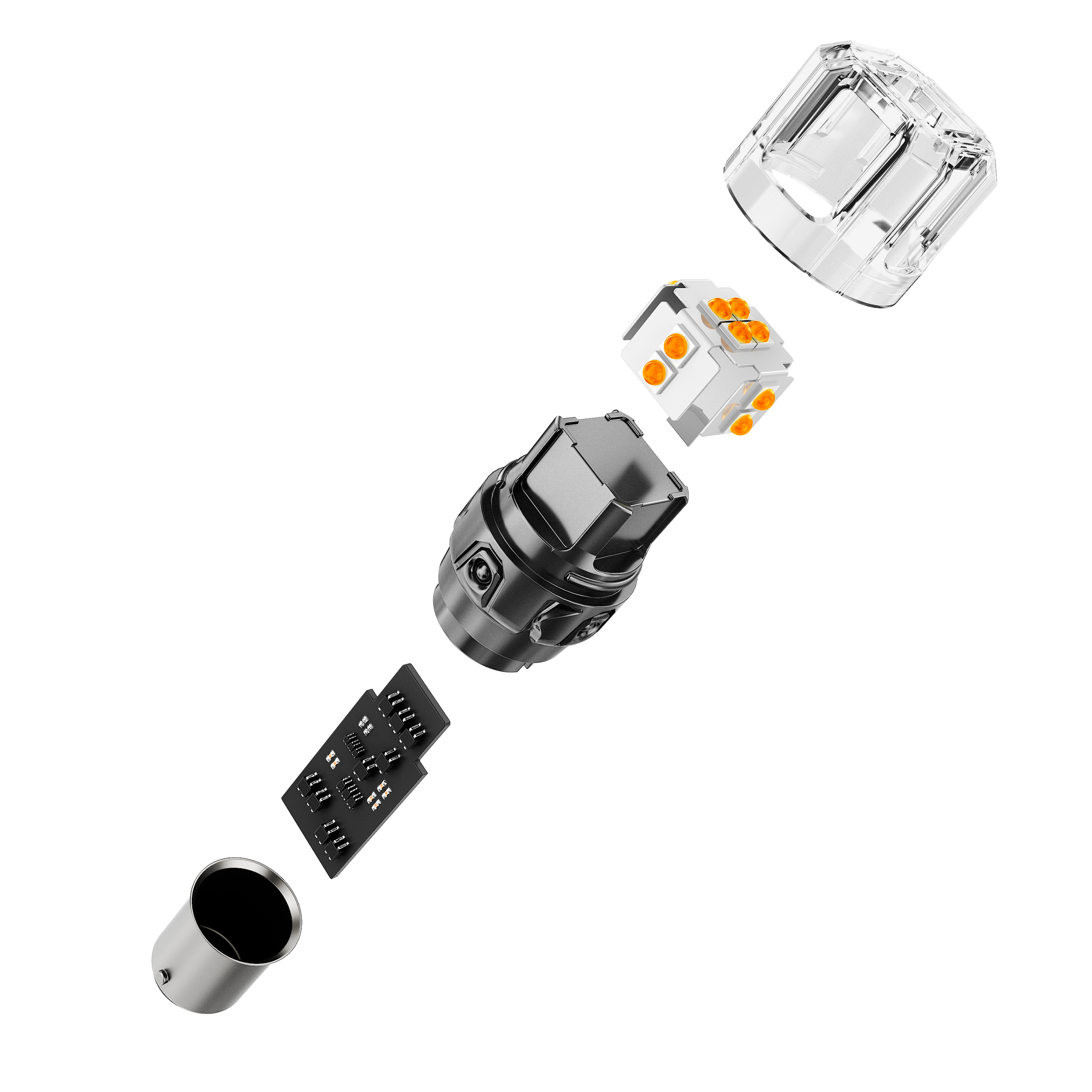 🆕1157 BAY15D LED Turn Signal Light Rear/Front, Side Marker Light Bulbs 13W 500% High Brightness CAN-Bus Error Free 3000K Amber B52 Series | 2 Bulbs