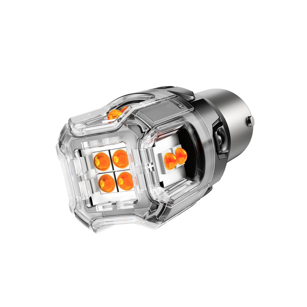 🆕1157 BAY15D LED Turn Signal Light Rear/Front, Side Marker Light Bulbs 13W 500% High Brightness CAN-Bus Error Free 3000K Amber B52 Series | 2 Bulbs