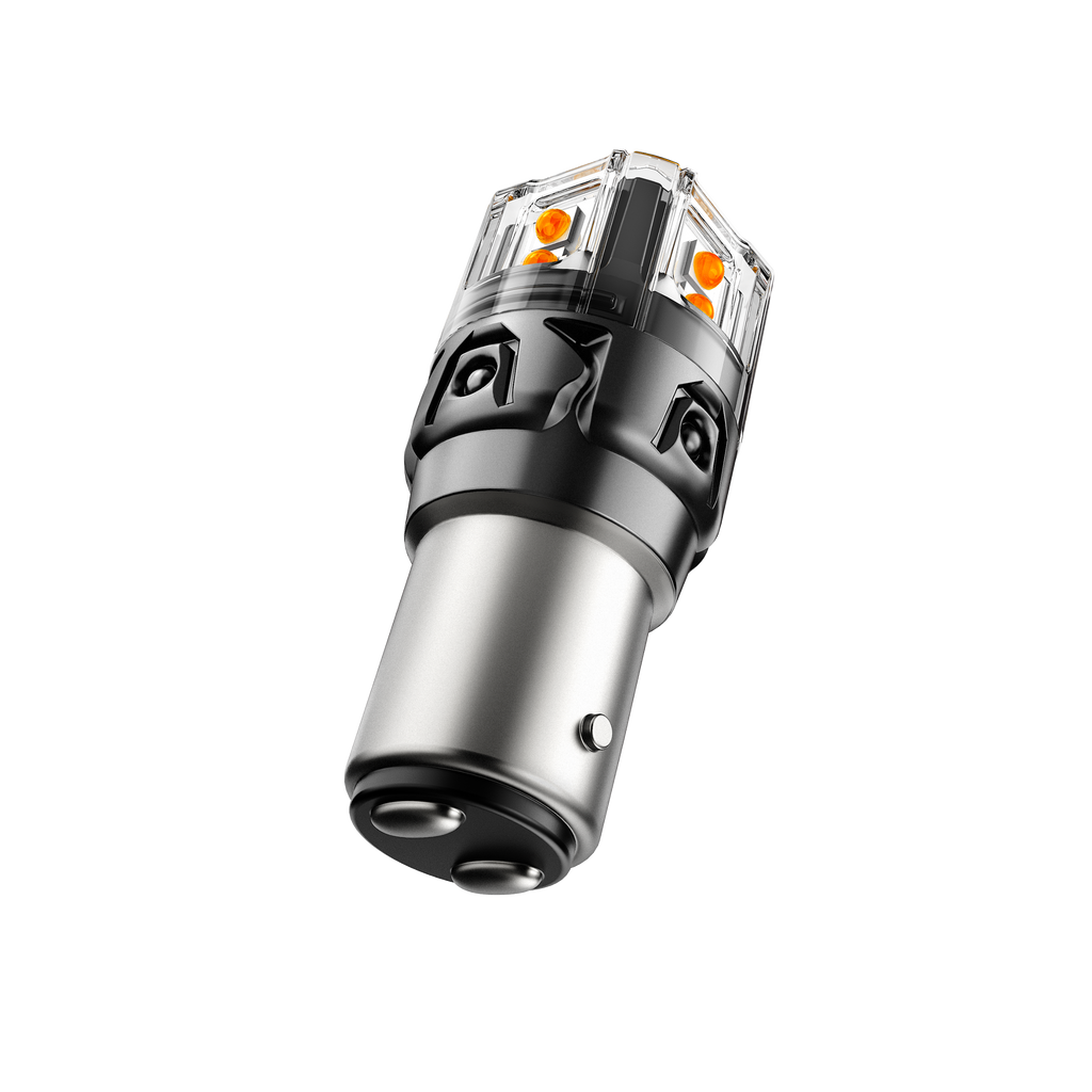 🆕1157 BAY15D LED Turn Signal Light Rear/Front, Side Marker Light Bulbs 13W 500% High Brightness CAN-Bus Error Free 3000K Amber B52 Series | 2 Bulbs