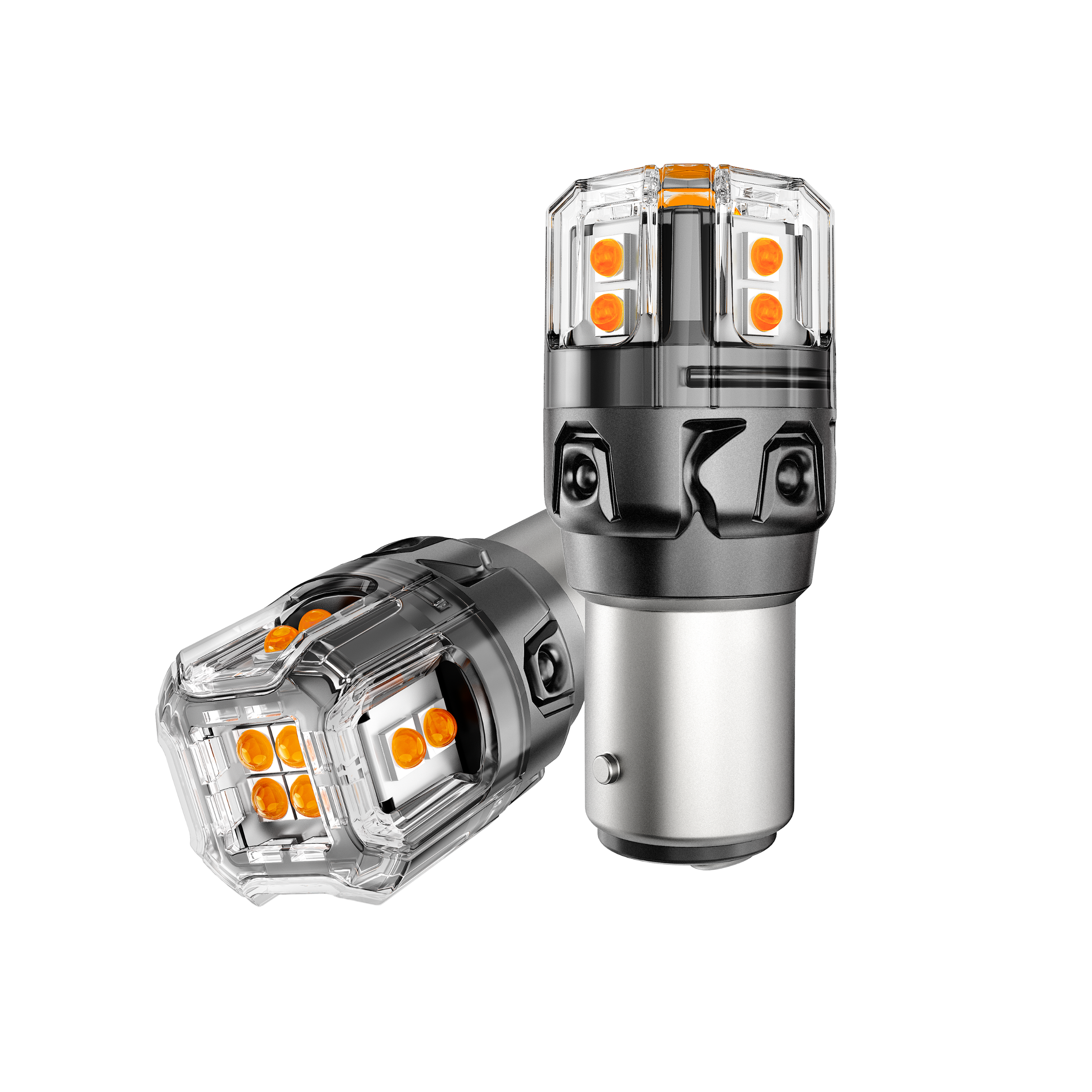 🆕1157 BAY15D LED Turn Signal Light Rear/Front, Side Marker Light Bulbs 13W 500% High Brightness CAN-Bus Error Free 3000K Amber B52 Series | 2 Bulbs