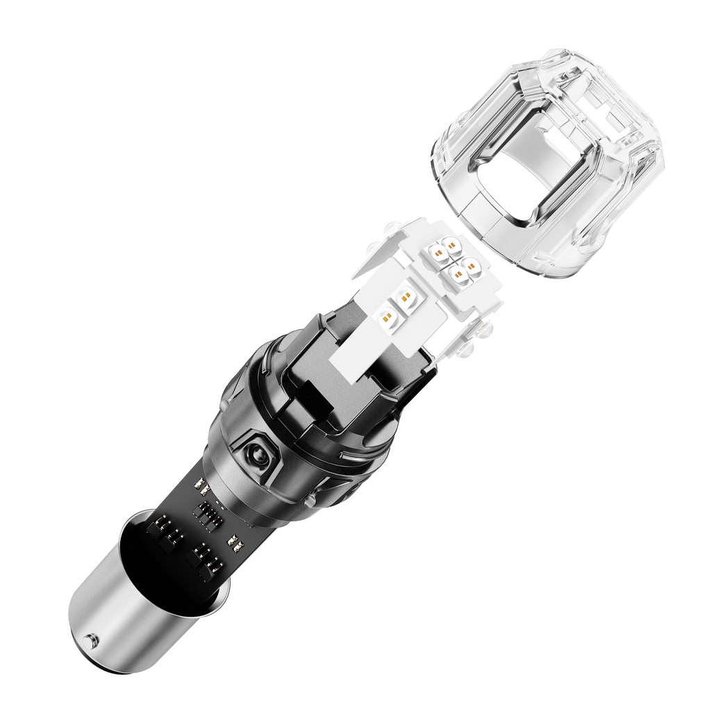 🆕1157 BAY15D LED Brake/Tail Light Bulbs 11W 500% High Brightness CAN-Bus Error Free Red B52 Series | 2 Bulbs