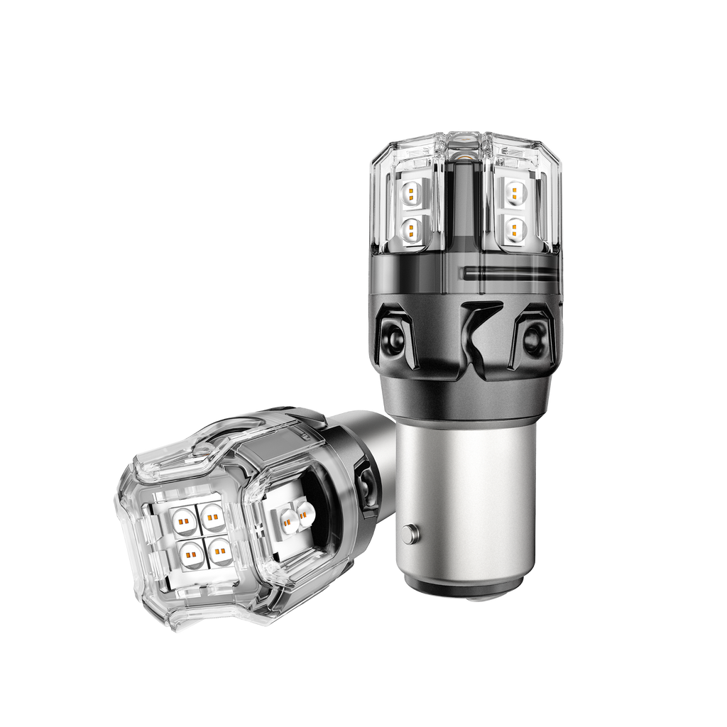 🆕1157 BAY15D LED Brake/Tail Light Bulbs 11W 500% High Brightness CAN-Bus Error Free Red B52 Series | 2 Bulbs