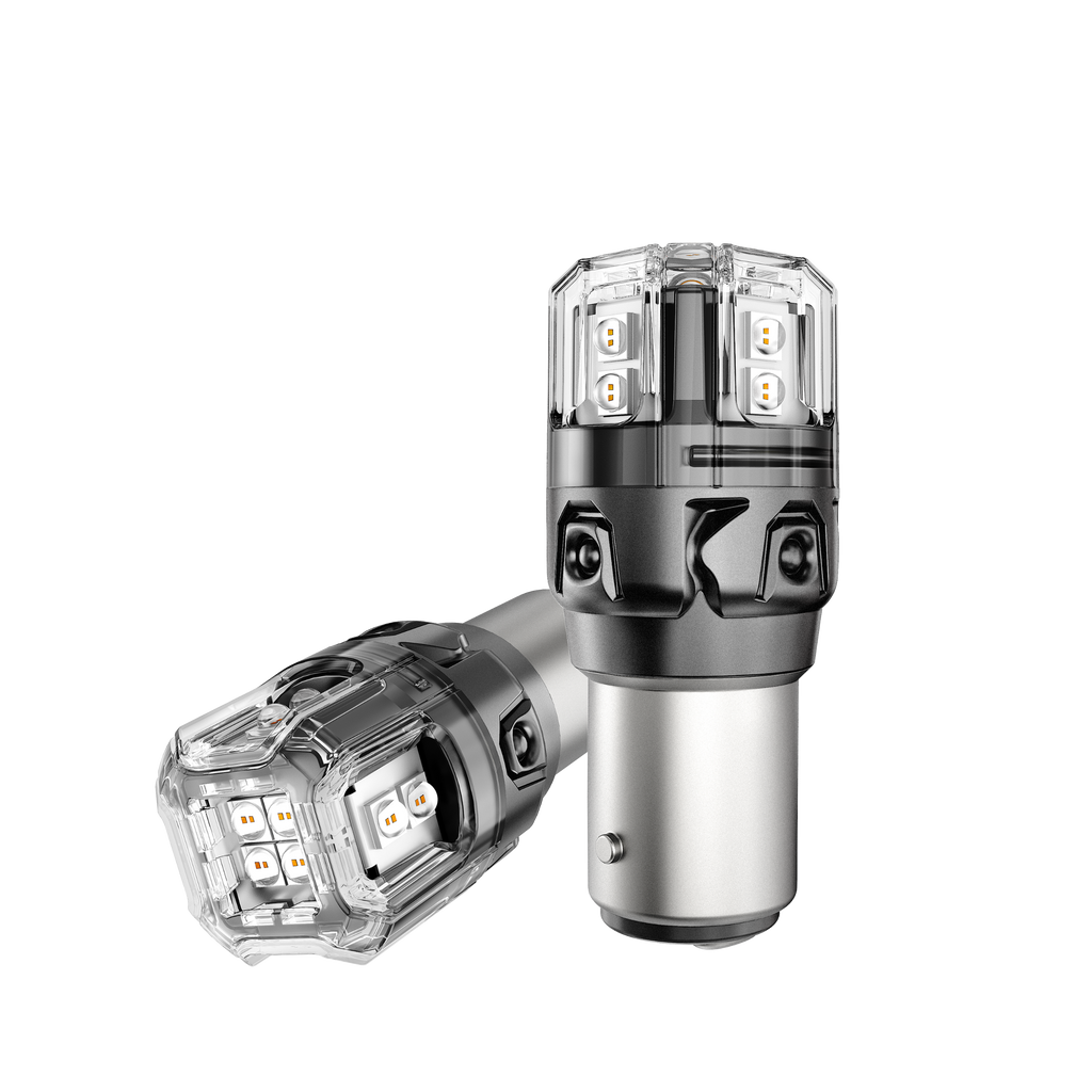 🆕1157 BAY15D LED Brake/Tail Light Bulbs 11W 500% High Brightness CAN-Bus Error Free Red B52 Series | 2 Bulbs