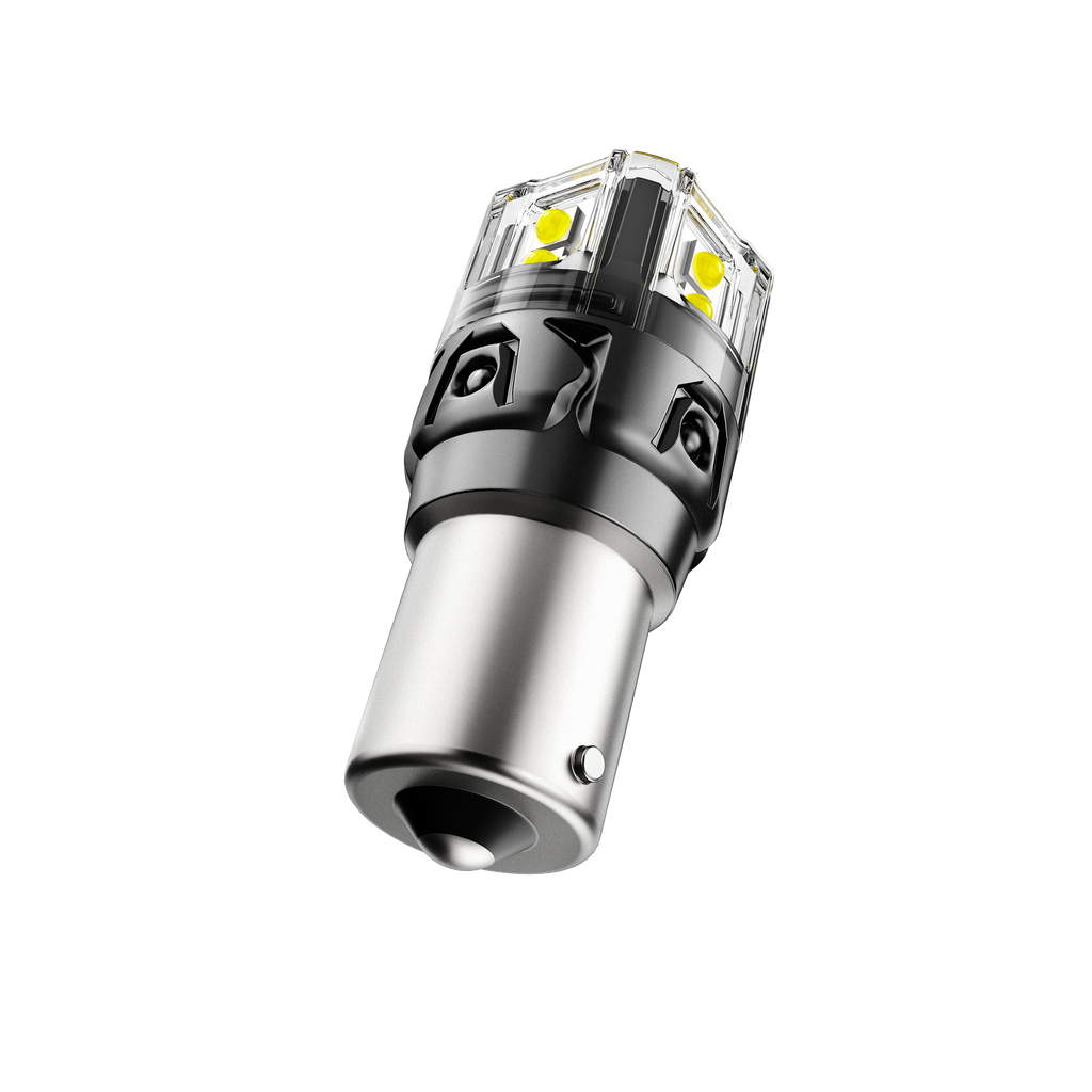 🆕1156 P21W BA15S LED Backup Reverse/Turn Signal/Brake Tail Light Bulbs 500% High Brightness CAN-Bus Error Free 6500K White B52 Series | 2 Bulbs