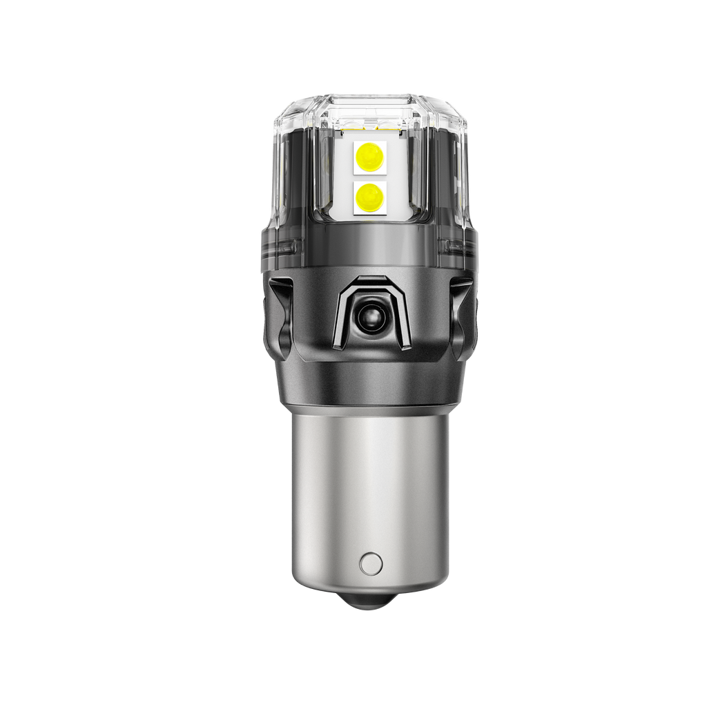 🆕1156 P21W BA15S LED Backup Reverse/Turn Signal/Brake Tail Light Bulbs 500% High Brightness CAN-Bus Error Free 6500K White B52 Series | 2 Bulbs