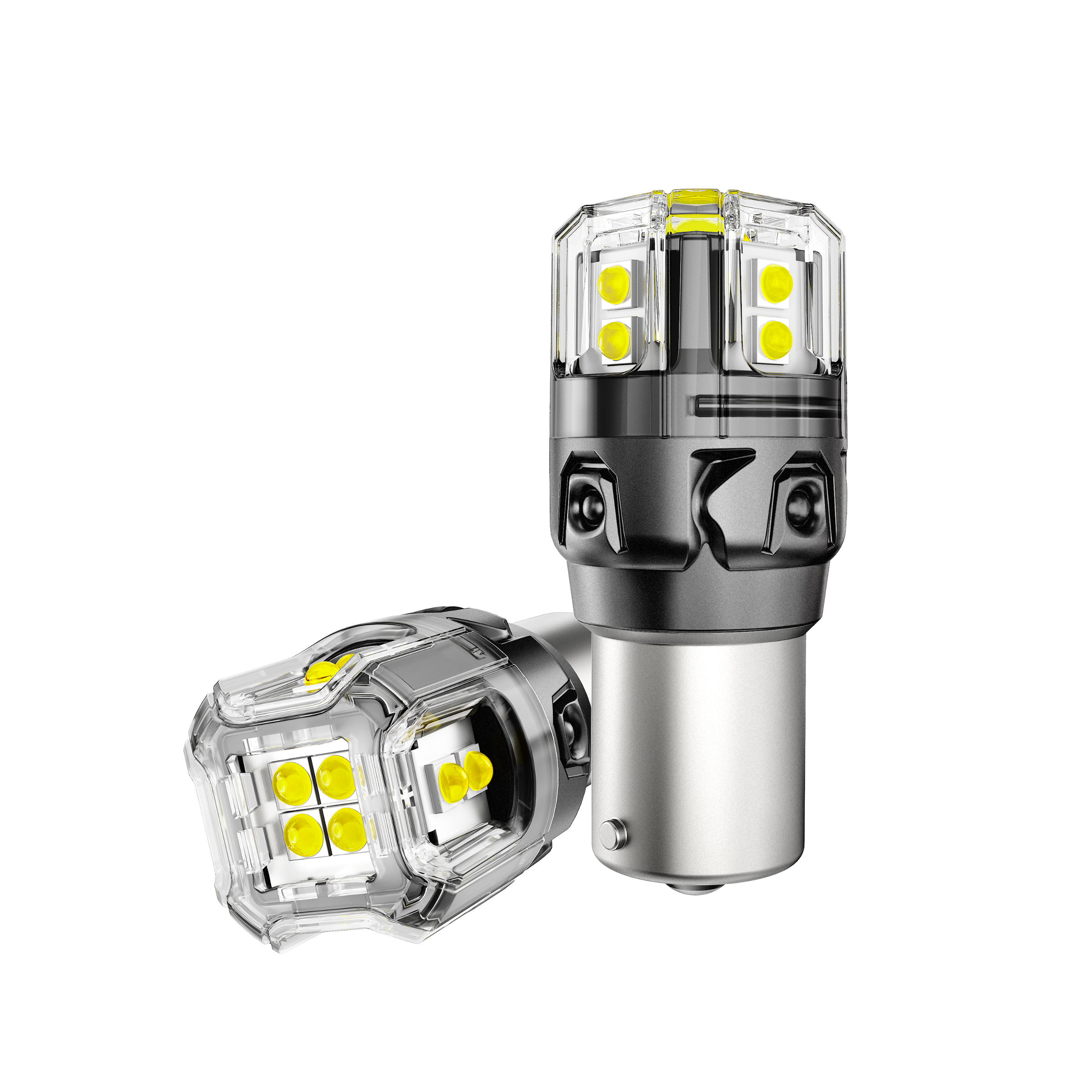 🆕1156 P21W BA15S LED Backup Reverse/Turn Signal/Brake Tail Light Bulbs 500% High Brightness CAN-Bus Error Free 6500K White B52 Series | 2 Bulbs