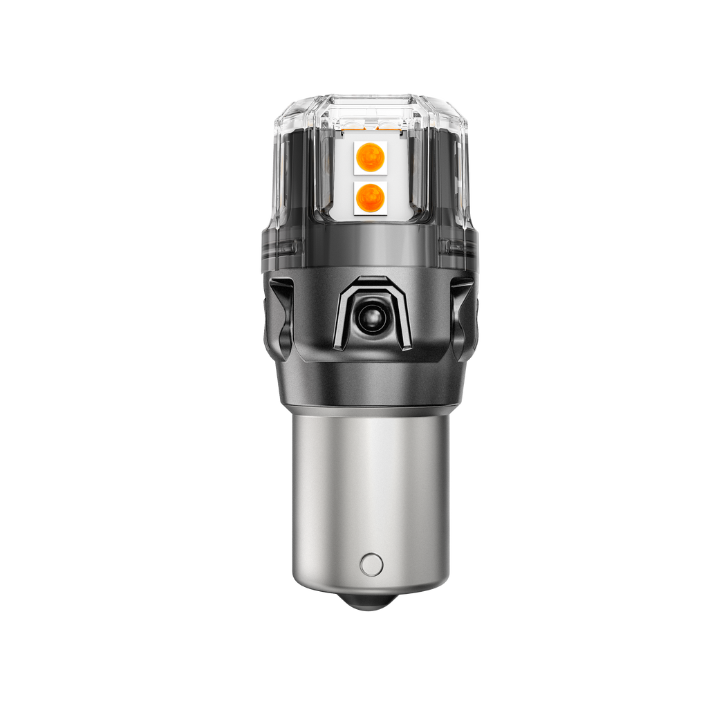 🆕1156 BA15S LED Turn Signal Light Rear/Front, Side Maker Light Bulbs 13W 500% High Brightness CAN-Bus Error Free 3000K Amber B52 Series | 2 Bulbs