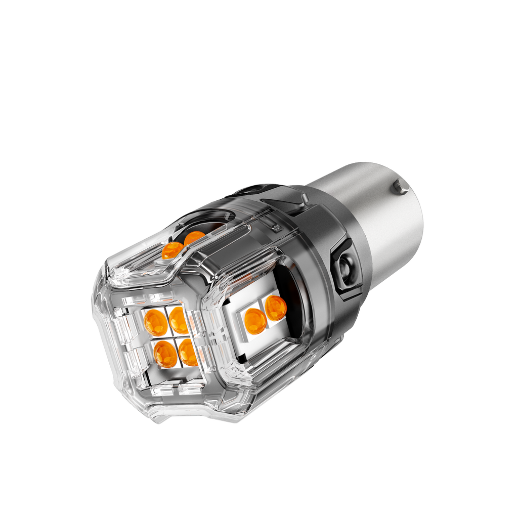 🆕BAU15S 7507 LED Turn Signal Light Rear/Front, Side Maker Light Bulbs 13W 500% High Brightness CAN-Bus Error Free 3000K Amber B52 Series |2 Bulbs