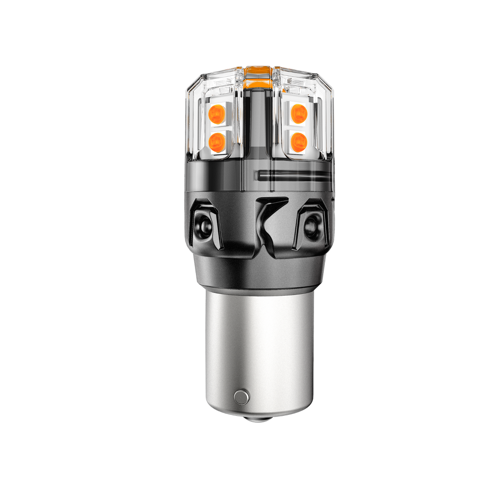 🆕BAU15S 7507 LED Turn Signal Light Rear/Front, Side Maker Light Bulbs 13W 500% High Brightness CAN-Bus Error Free 3000K Amber B52 Series |2 Bulbs