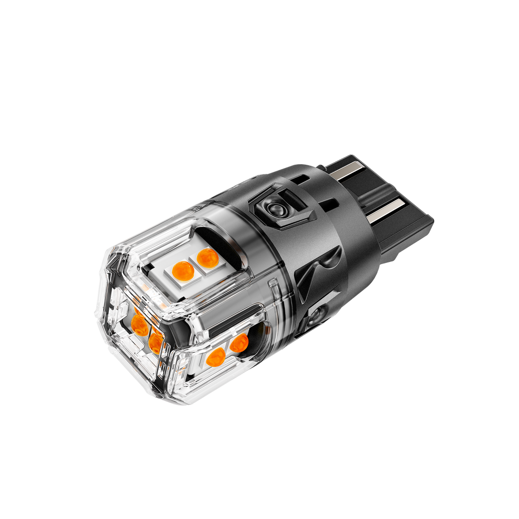 🆕7440 7440A LED Turn Signal Light Rear/Front, Side Marker Light Bulbs 13W 500% High Brightness CAN-Bus Error Free 3000K Amber B52 Series |2 Bulbs
