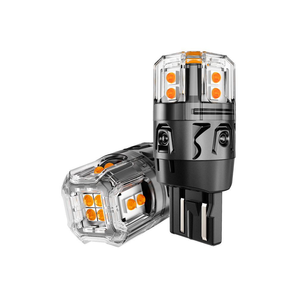 🆕T20 7443 7440 LED Turn Signal Light Rear/Front, Side Marker Light Bulbs 13W 500% High Brightness CAN-Bus Error Free 3000K Amber B52 Series | 2 Bulbs