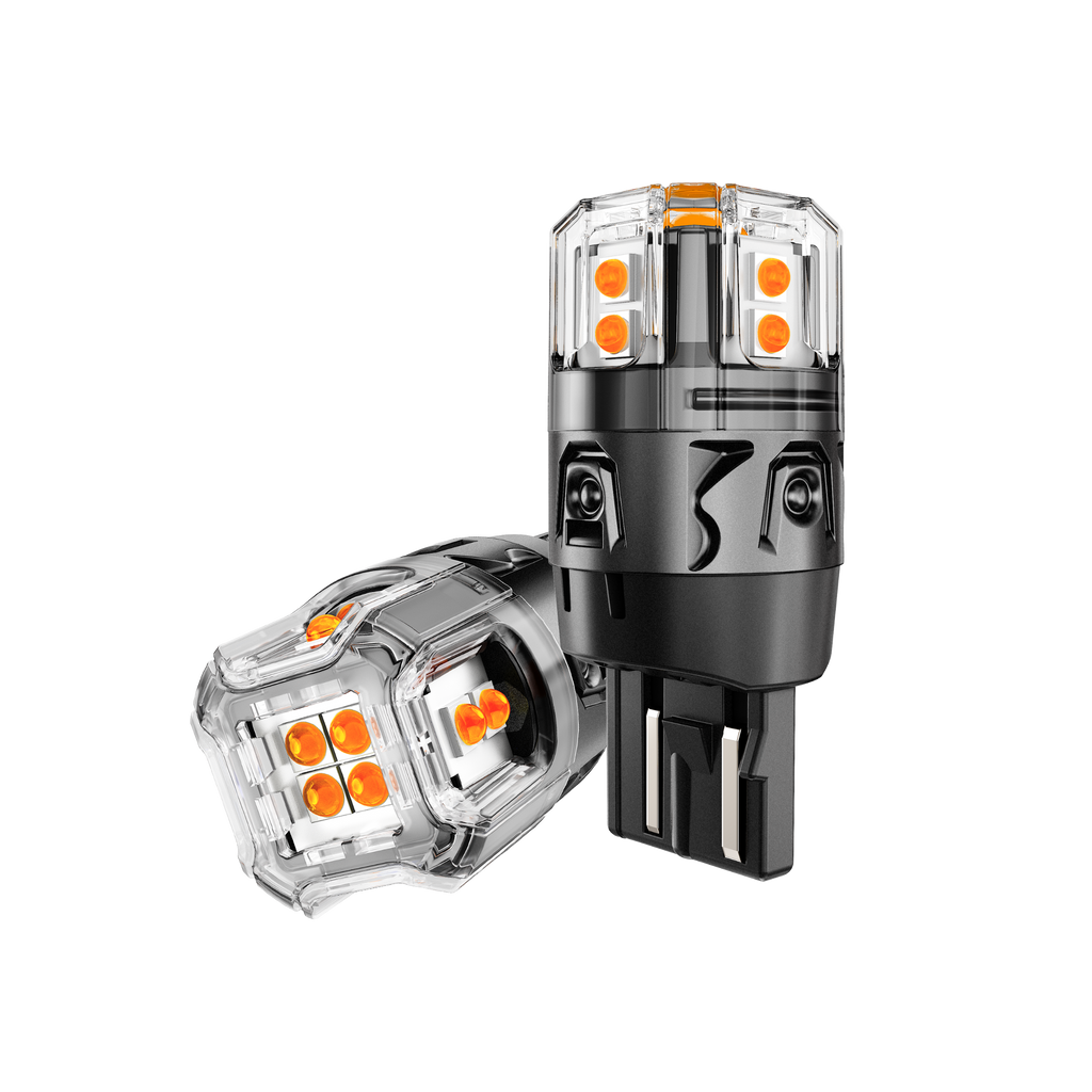 🆕T20 7443 7440 LED Turn Signal Light Rear/Front, Side Marker Light Bulbs 13W 500% High Brightness CAN-Bus Error Free 3000K Amber B52 Series | 2 Bulbs