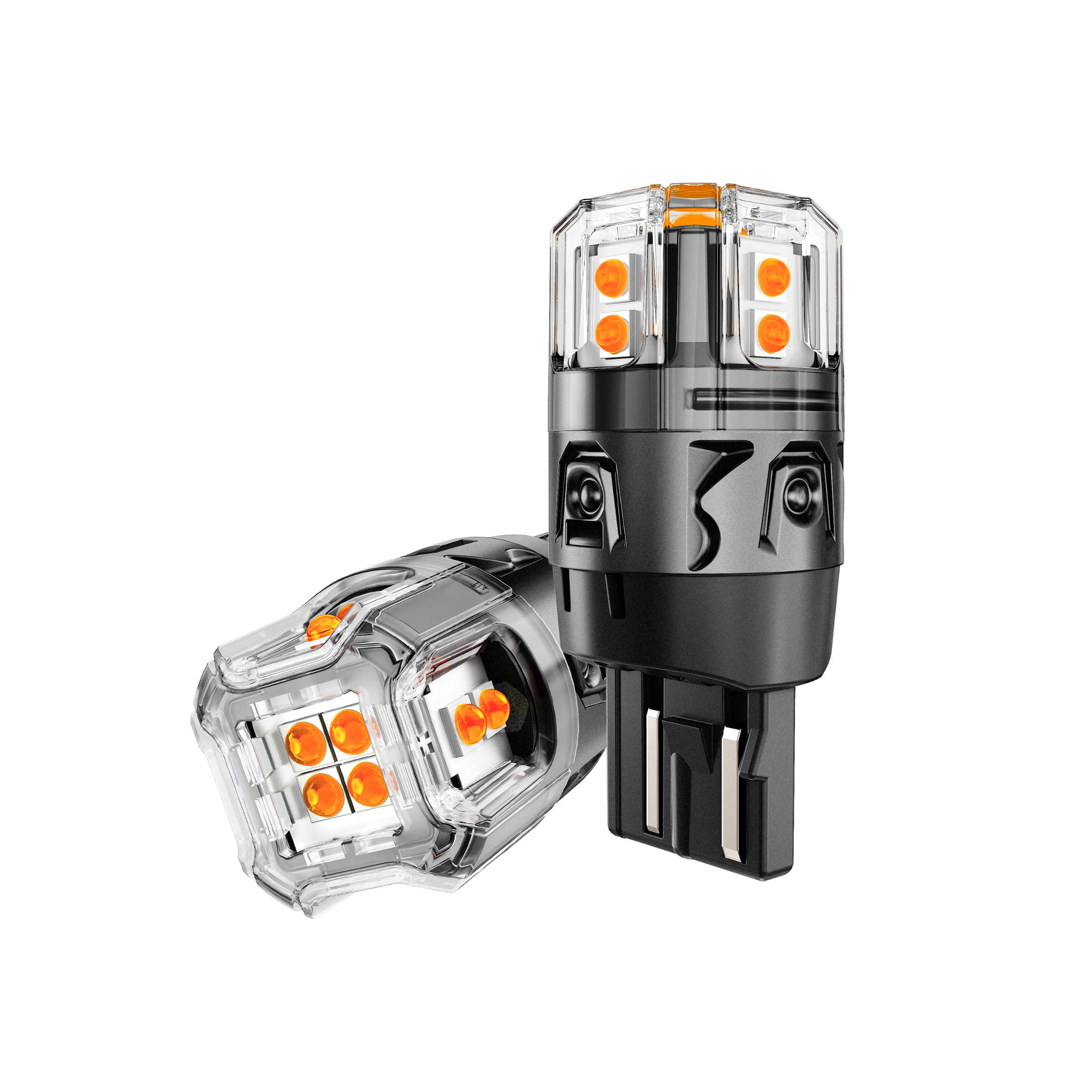 🆕T20 7443 7440 LED Turn Signal Light Rear/Front, Side Marker Light Bulbs 13W 500% High Brightness CAN-Bus Error Free 3000K Amber B52 Series | 2 Bulbs