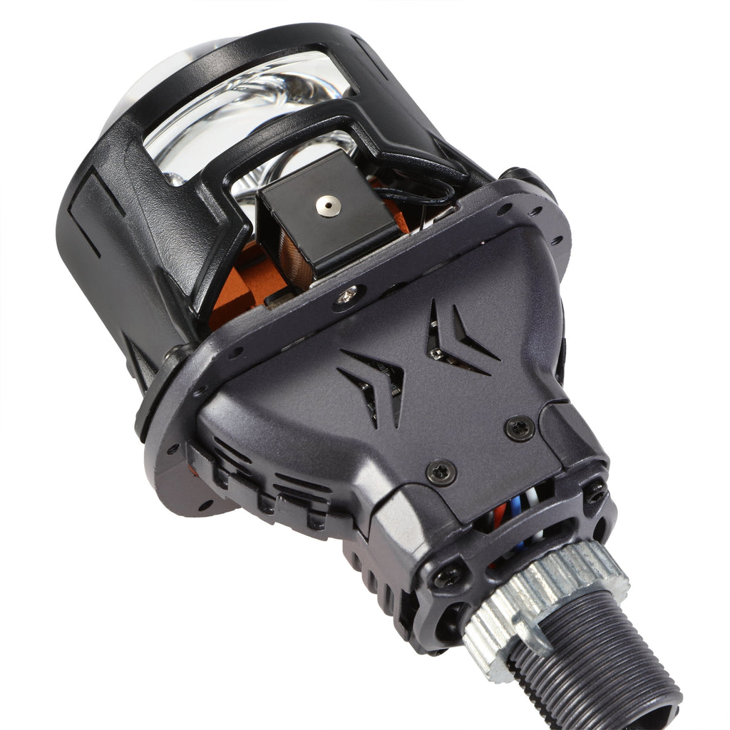 🆕2.5 Inch 100W 6000K Bi-LED Projector Headlight with 3 Direct Laser High Beam Lenses S8 Series – Non-Destructive Installation for Cars | 2pcs/Set