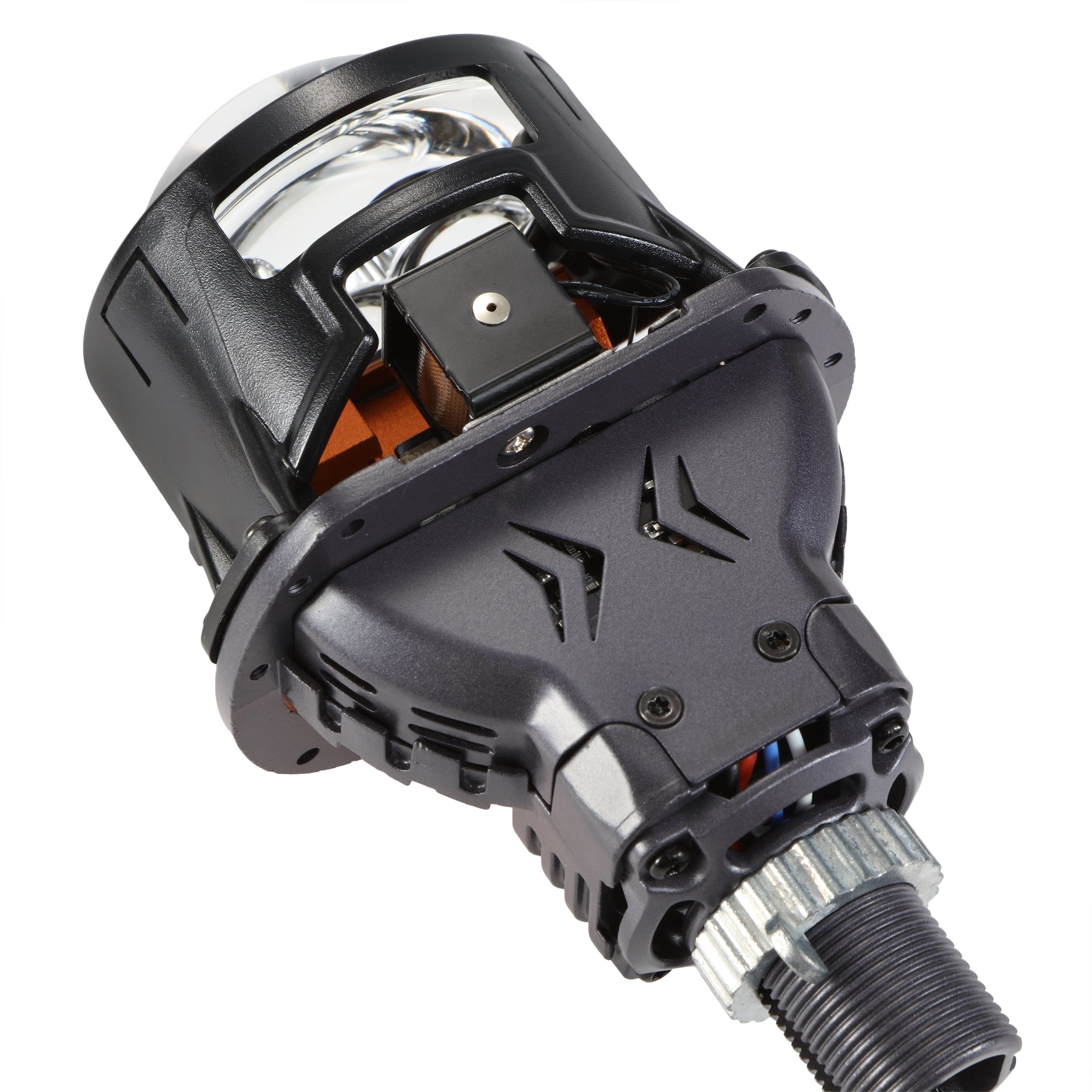 🆕2.5 Inch 100W 6000K Bi-LED Projector Headlight with 3 Direct Laser High Beam Lenses S8 Series – Non-Destructive Installation for Cars | 2pcs/Set