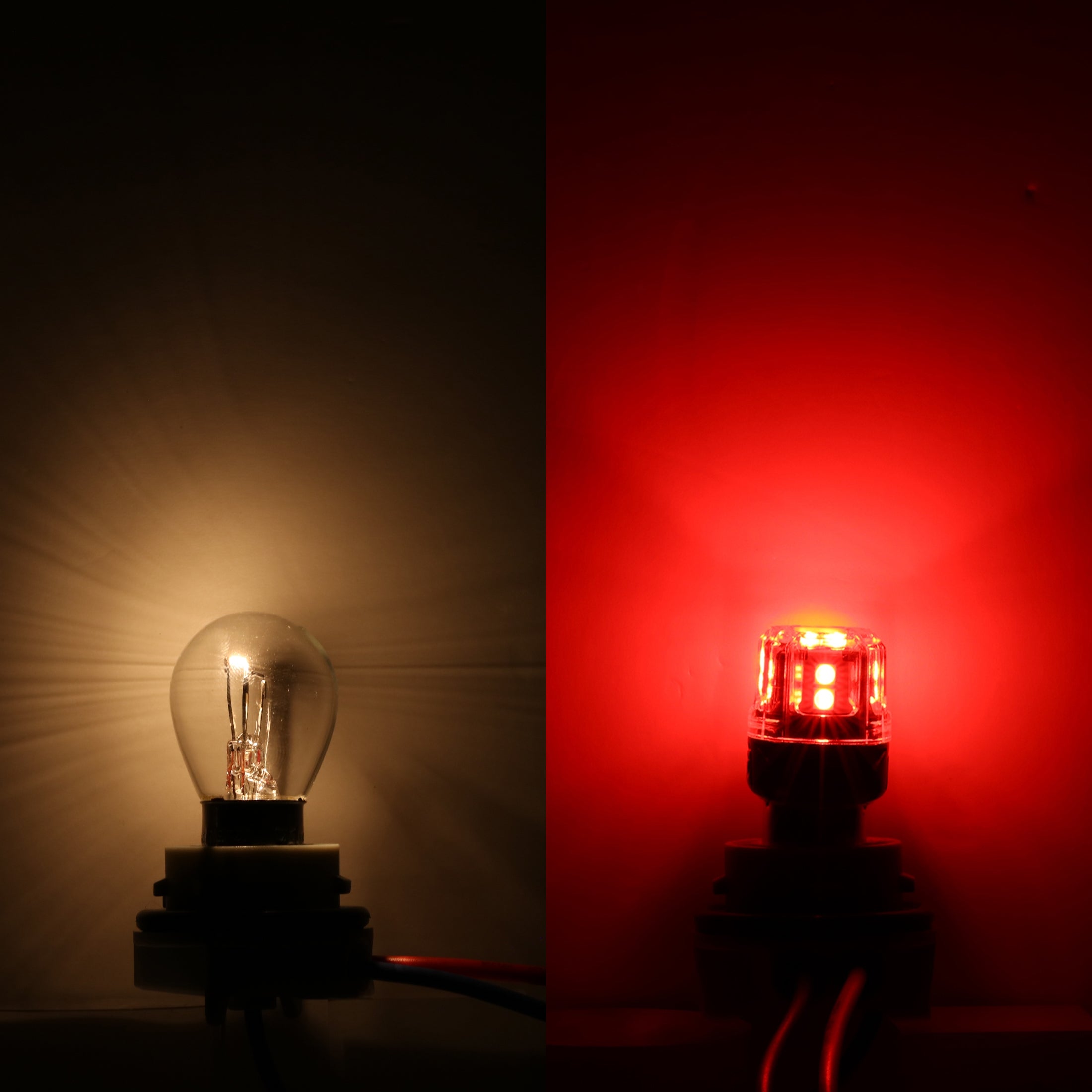 🆕1157 BAY15D LED Brake/Tail Light Bulbs 11W 500% High Brightness CAN-Bus Error Free Red B52 Series | 2 Bulbs