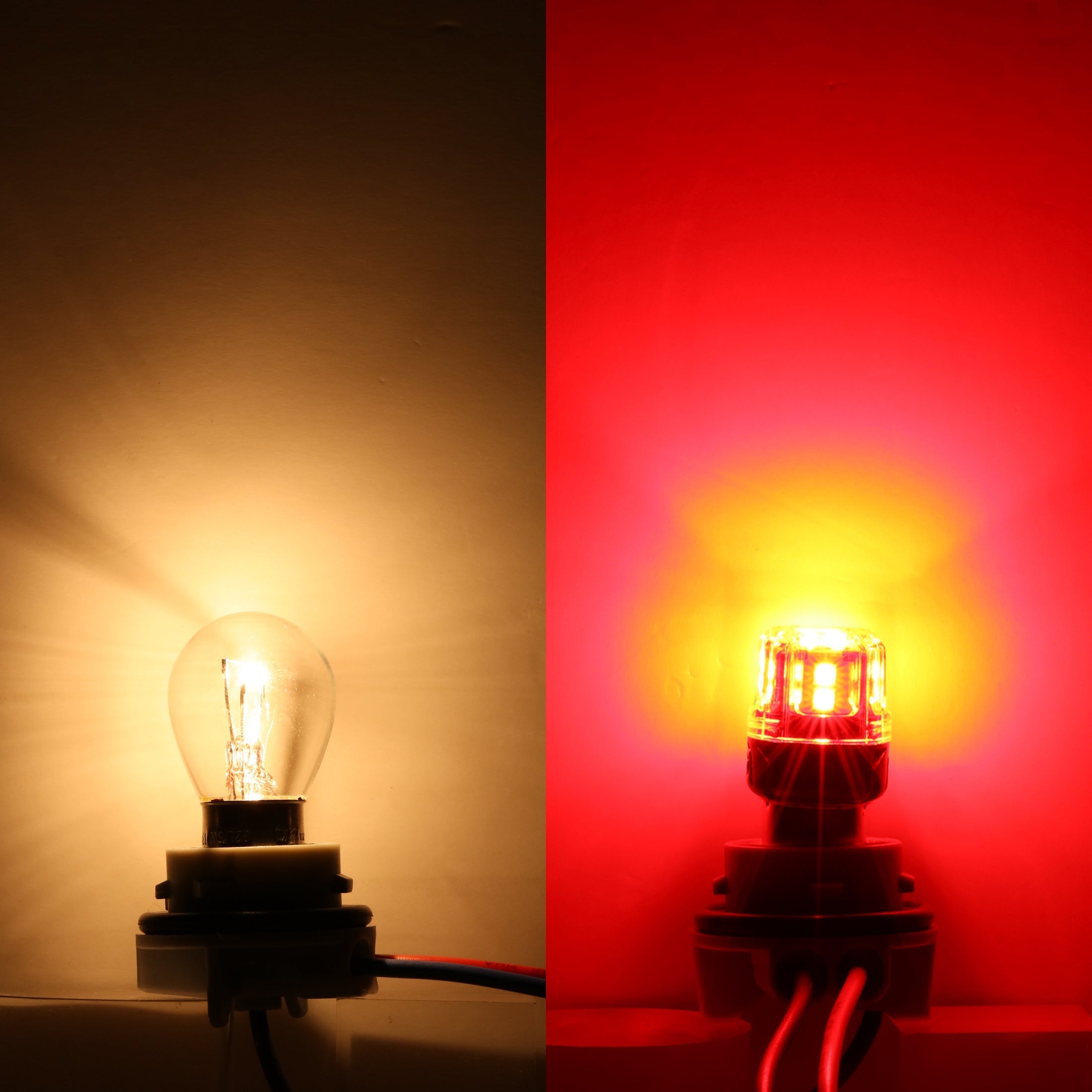 🆕1157 BAY15D LED Brake/Tail Light Bulbs 11W 500% High Brightness CAN-Bus Error Free Red B52 Series | 2 Bulbs