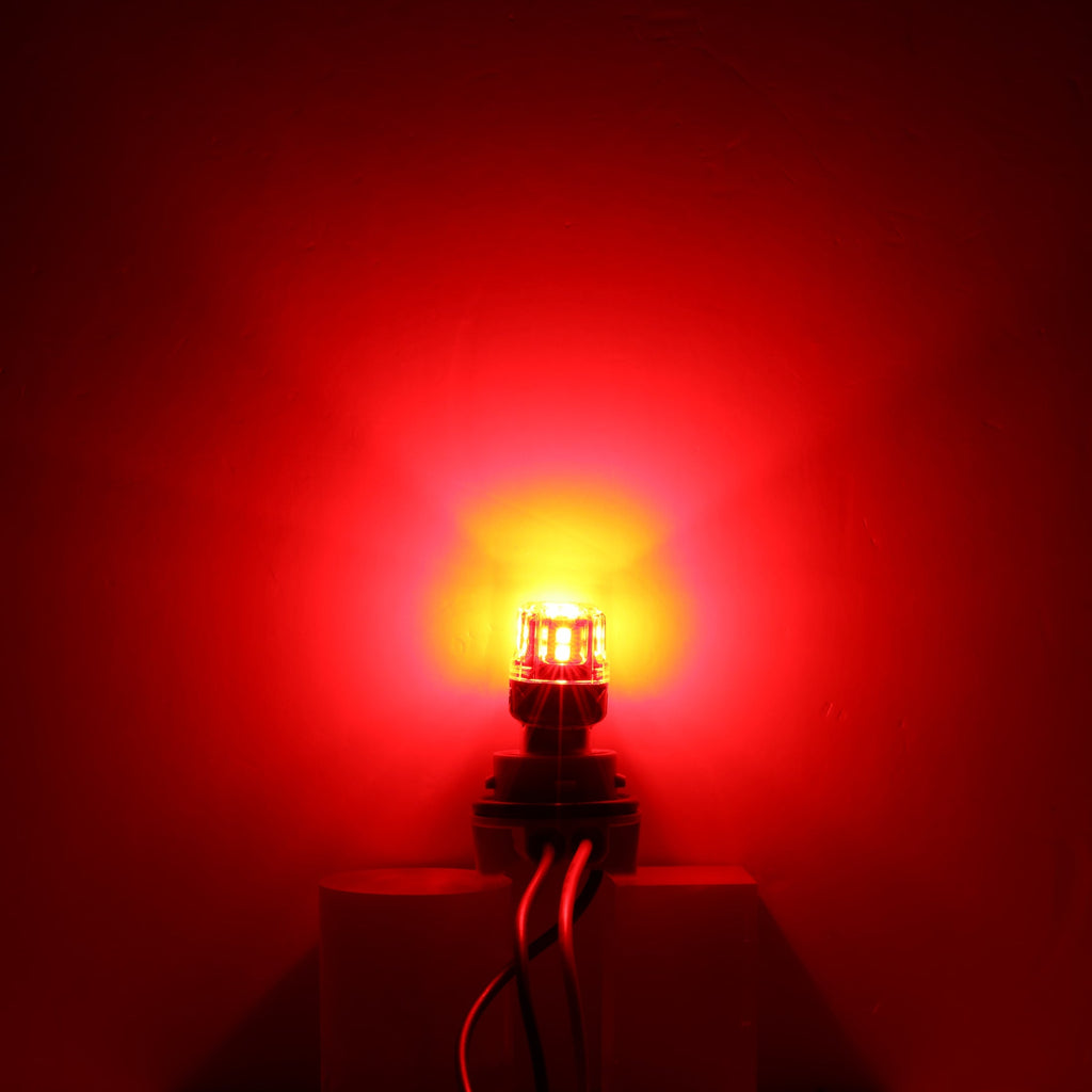 🆕1157 BAY15D LED Brake/Tail Light Bulbs 11W 500% High Brightness CAN-Bus Error Free Red B52 Series | 2 Bulbs