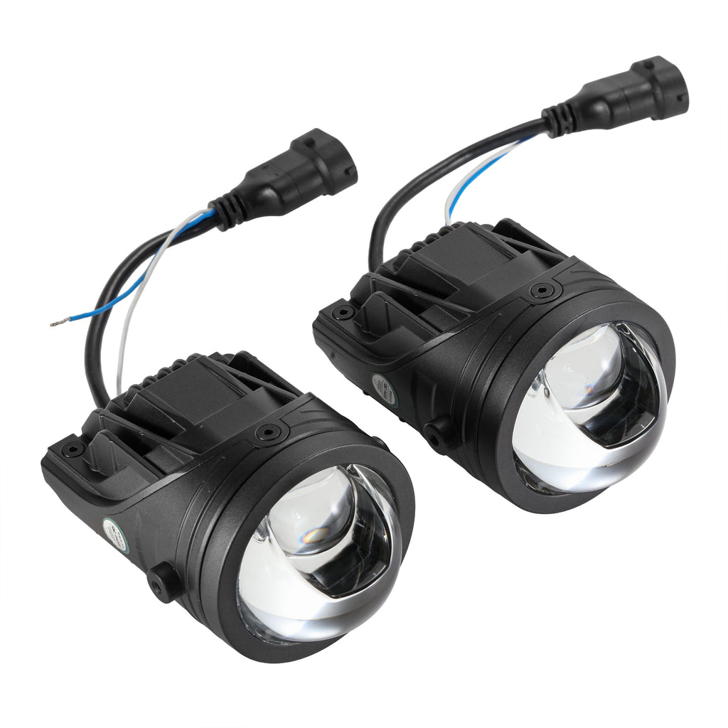 🆕2 Inch 80W Bi-LED Projector Lens Fog Light 6000K Hyperboloid Lens Fog Light With High Beam Auxiliary Beam For Toyota | 2 PCS/Set