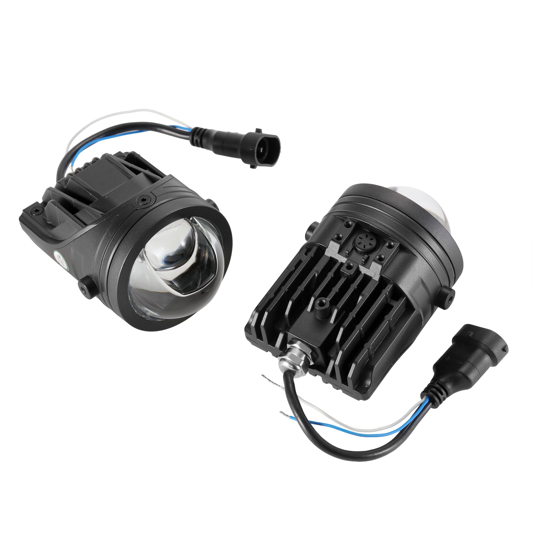 🆕2 Inch 80W Bi-LED Projector Lens Fog Light 6000K Hyperboloid Lens Fog Light With High Beam Auxiliary Beam For Toyota | 2 PCS/Set