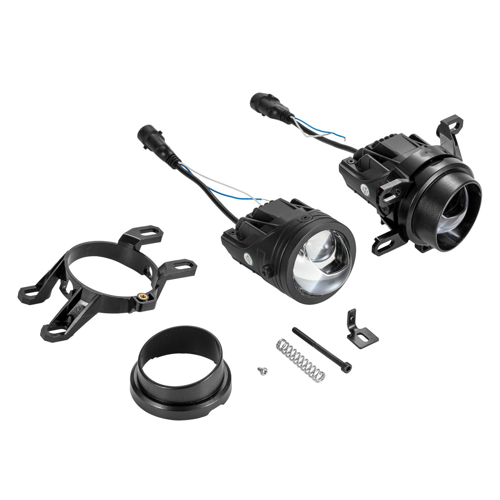 🆕2 Inch 80W Bi-LED Projector Lens Fog Light 6000K Hyperboloid Lens Fog Light With High Beam Auxiliary Beam For Toyota | 2 PCS/Set