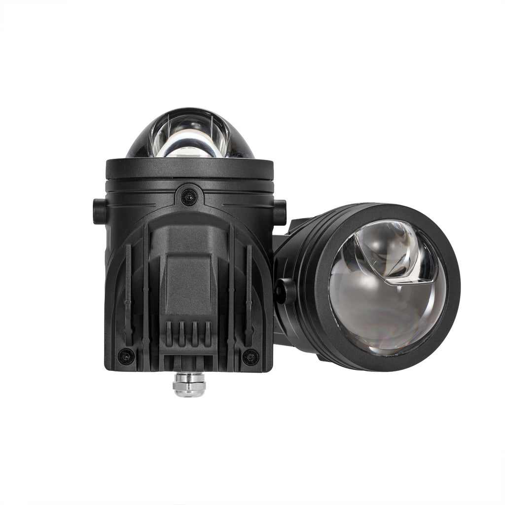 🆕2 Inch 80W Bi-LED Projector Lens Fog Light 6000K Hyperboloid Lens Fog Light With High Beam Auxiliary Beam For Toyota | 2 PCS/Set