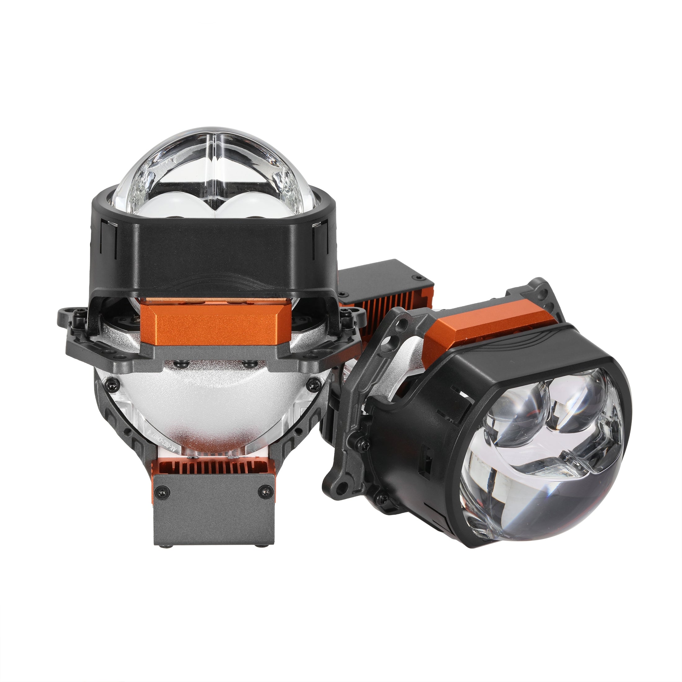 🆕3 Inch 144W 6000K Hyperboloid Bi-LED Projector Lens Headlight with Square Spot Auxiliary High Beam K9 Series, Retrofit Cutting Installation for Car | 2PCS/Set