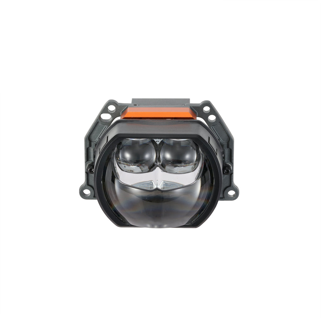🆕3 Inch 144W 6000K Hyperboloid Bi-LED Projector Lens Headlight with Square Spot Auxiliary High Beam K9 Series, Retrofit Cutting Installation for Car | 2PCS/Set