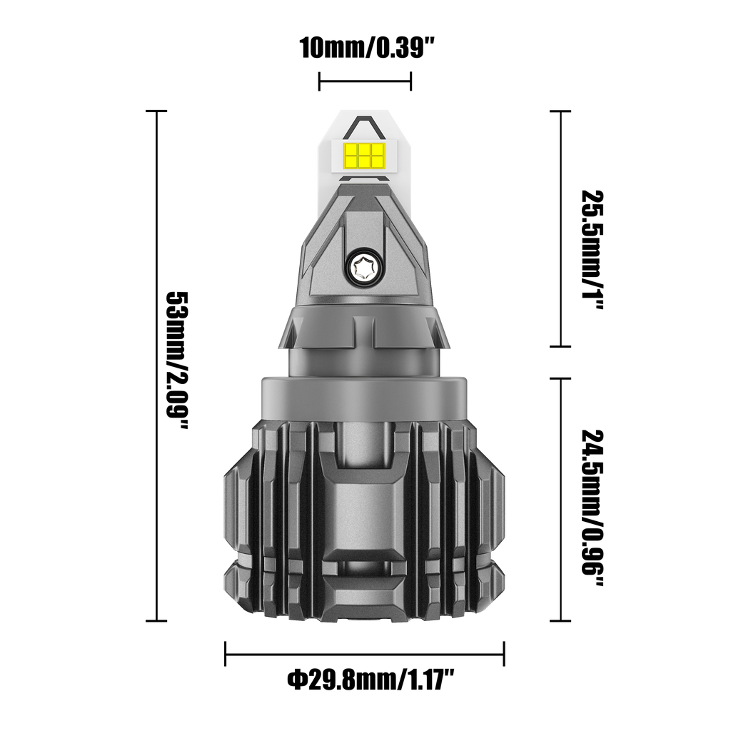 🆕912 921 T15 W16W Upgraded High Brightness LED Reverse Back-up Light Bulbs 50W 8000LM CAN-Bus Error Free 6500K White B21 Series | 2 Bulbs