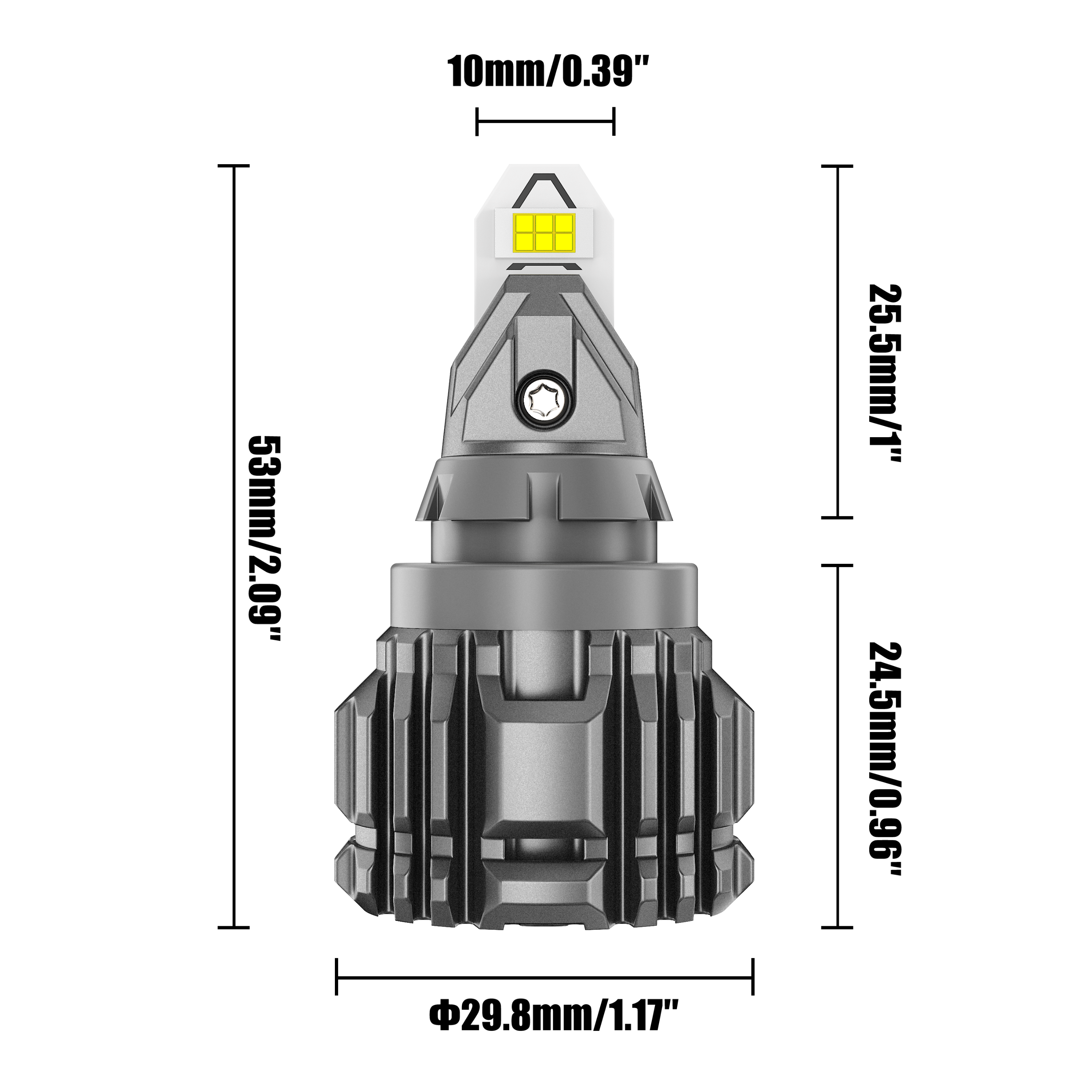 🆕912 921 T15 W16W Upgraded High Brightness LED Reverse Back-up Light Bulbs 50W 8000LM CAN-Bus Error Free 6500K White B21 Series | 2 Bulbs