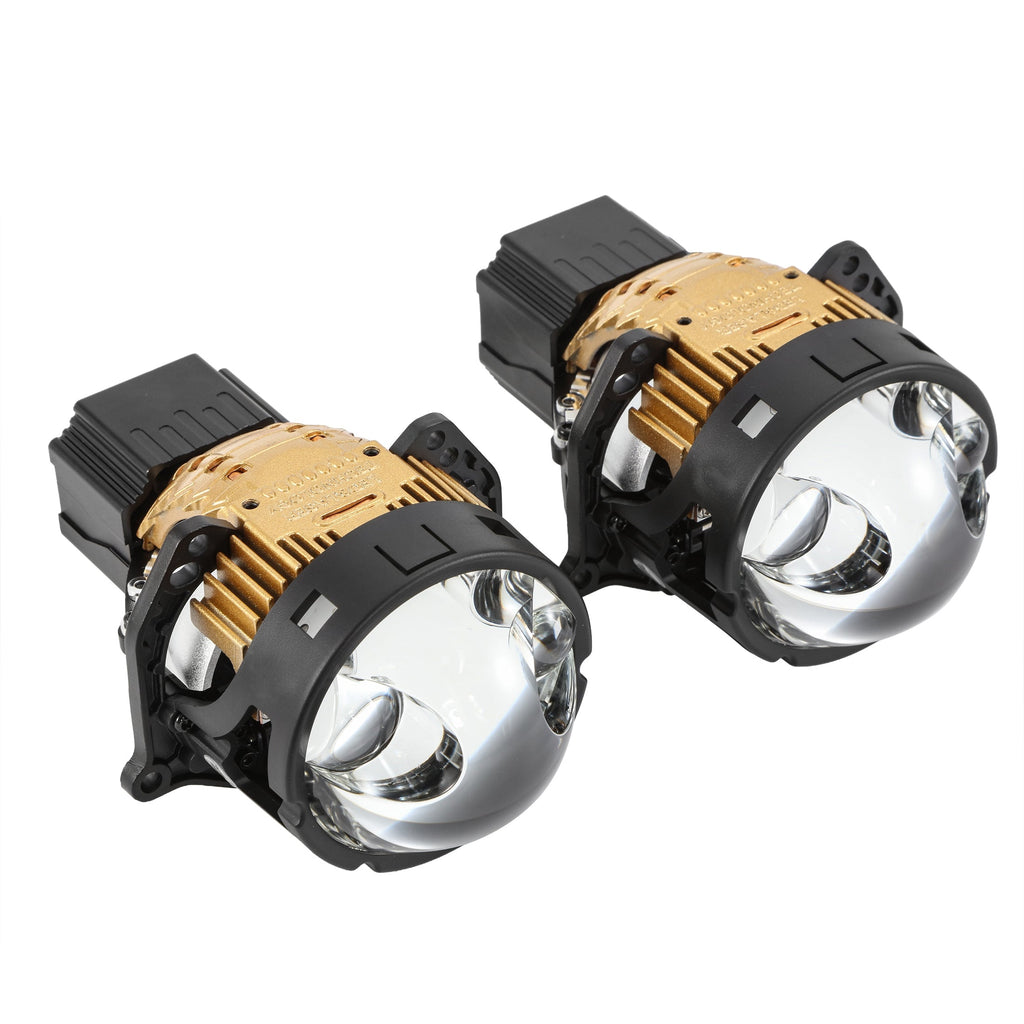 🆕3 Inch 170W 6000K Hyperboloid Bi-LED Projector Lens Headlight with Round Spot Auxiliary High Beam K9 Series, Retrofit Cutting Installation for Car | 2PCS/Set