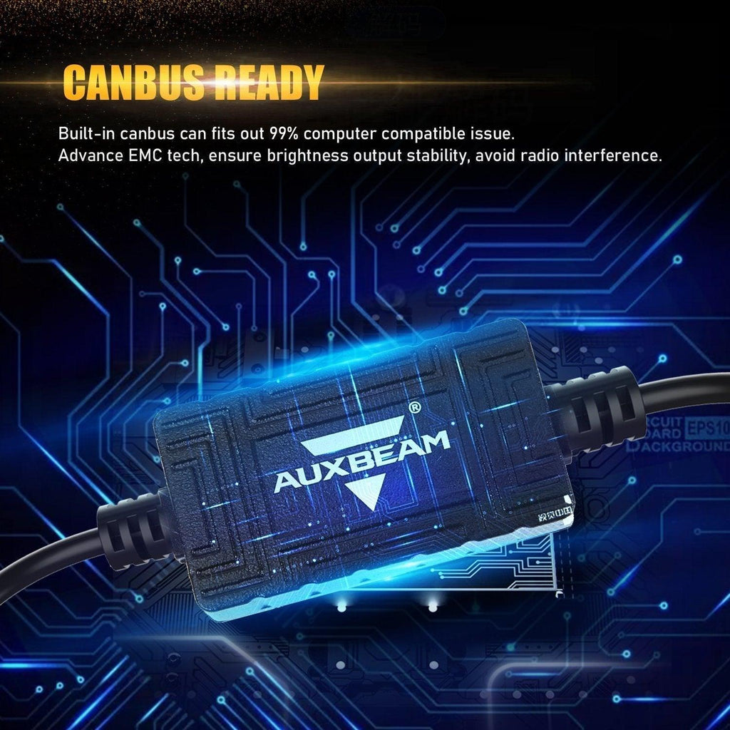 For 2007 GMC Sierra 1500 Classic F-16 Plus Series Built-in Canbus Automotive Grade 14000LM LED Light Bulbs High Low Beam Bundle