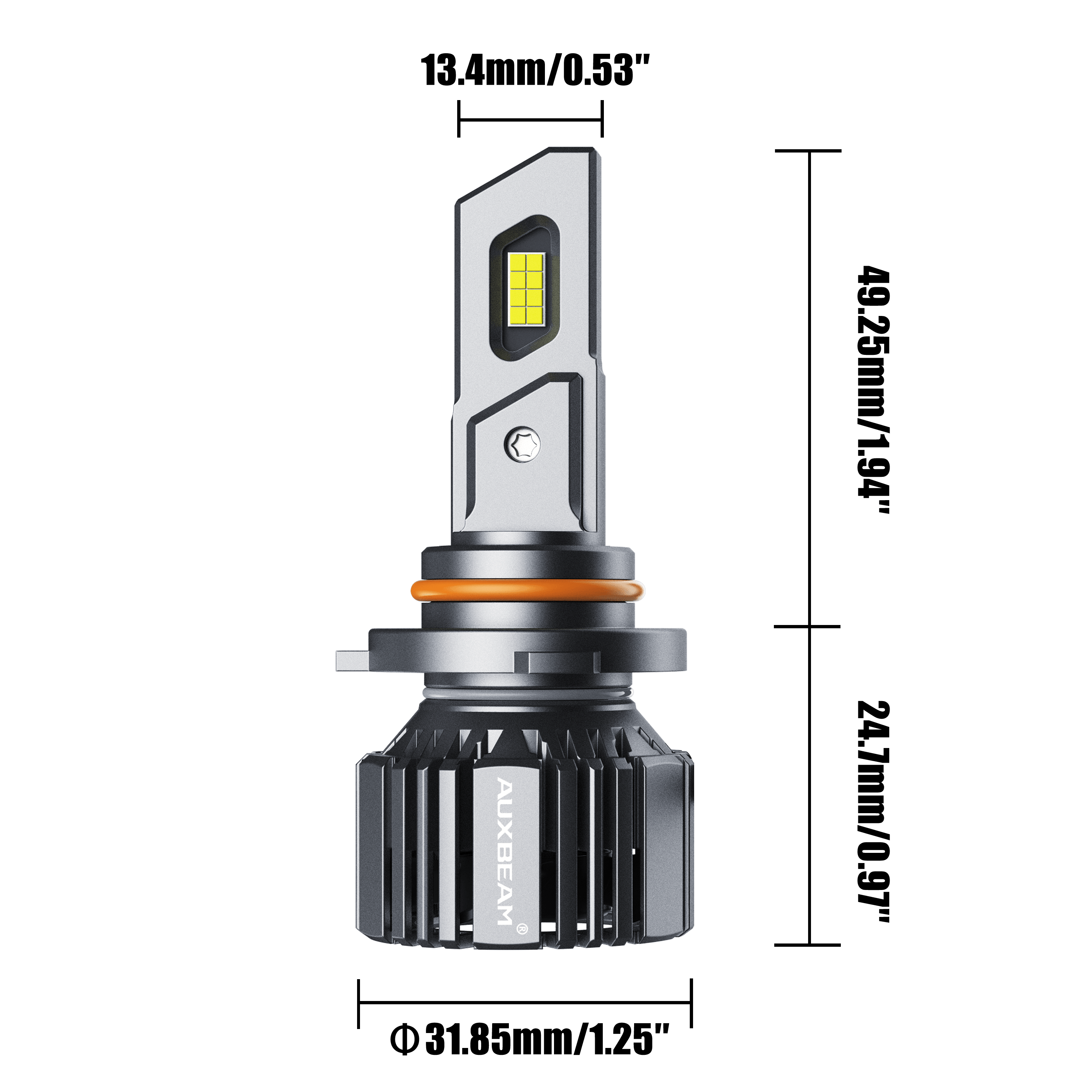 H11+H11 LED Headlight Bulbs 90W 20000LM F15 Series 20% Smaller Size 6500K Cool White | 4 Bulbs