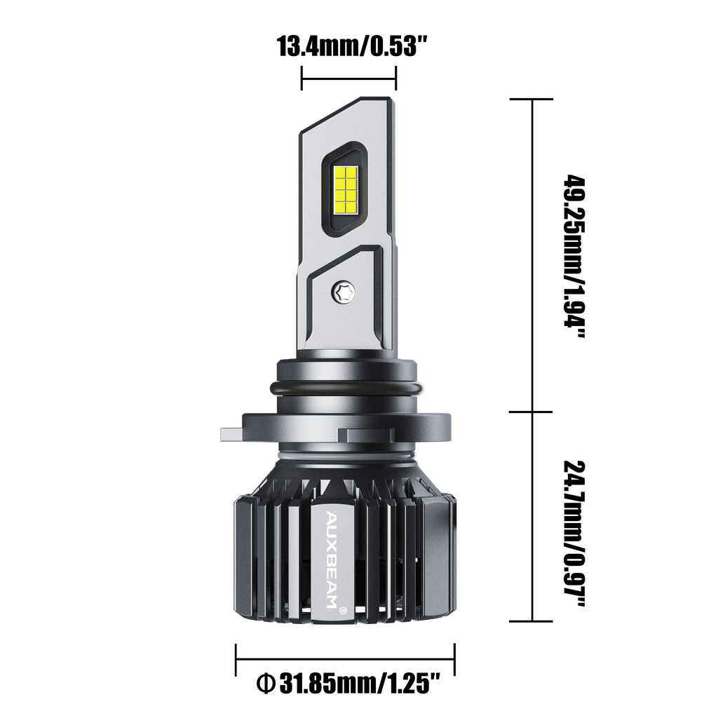 9006/HB4 LED Headlight Bulbs 90W 20000LM F15 Series 20% Smaller Size 6500K Cool White | 2 Bulbs