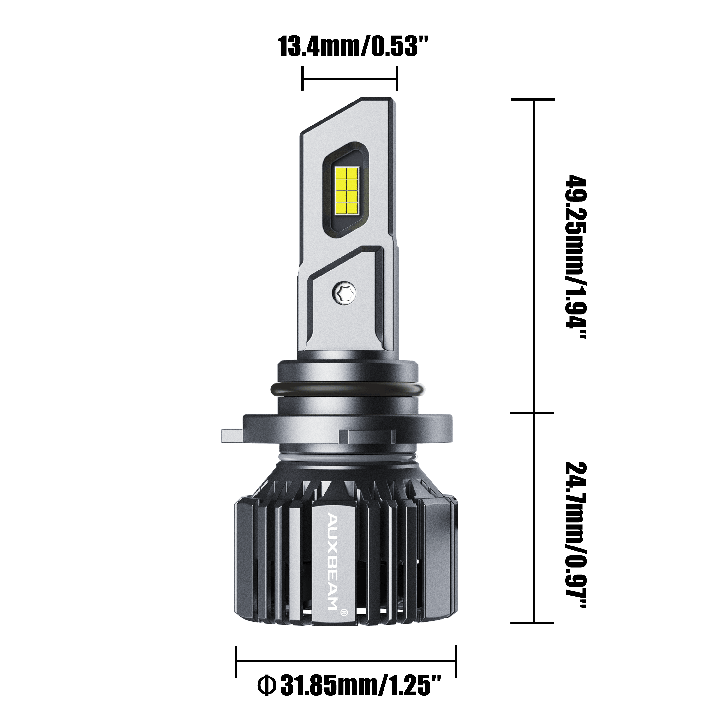 9006/HB4 LED Headlight Bulbs 90W 20000LM F15 Series 20% Smaller Size 6500K Cool White | 2 Bulbs
