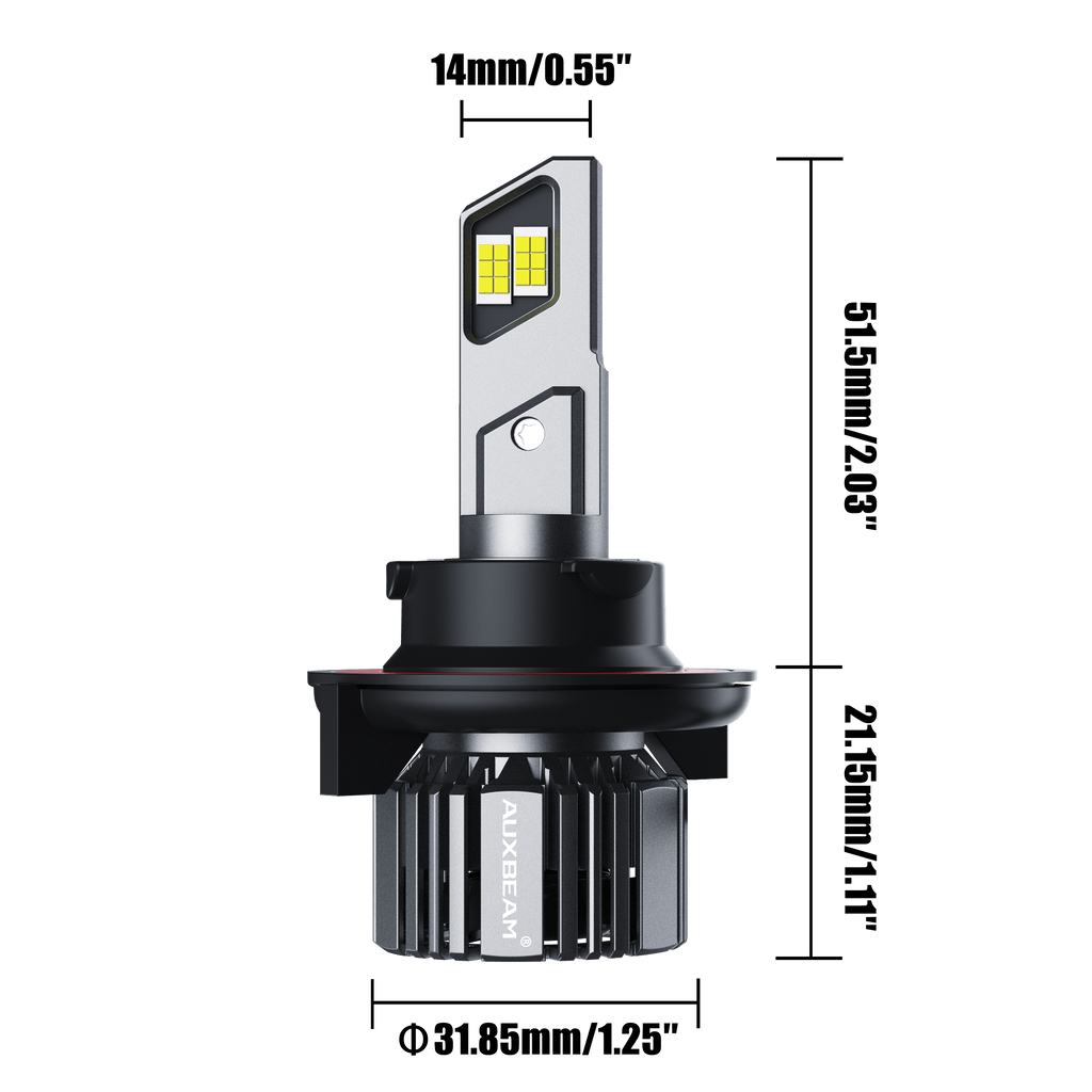 H13/9008 LED Headlight Bulbs 90W 20000LM F15 Series 20% Smaller Size 6500K Cool White | 2 Bulbs