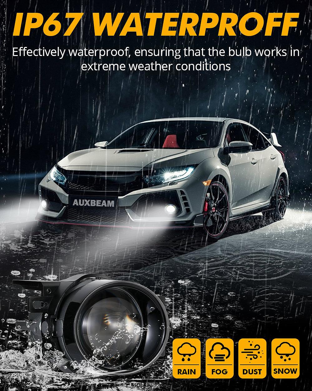 2010-2022 Toyota 4Runner Bi-LED Projector Lens Fog Light - 3 Inch 100W 6000K HD Lens