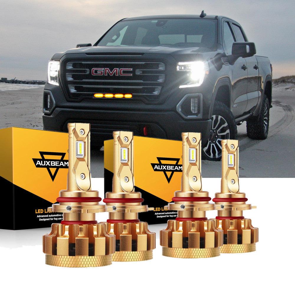 For 2003-2006 GMC Sierra 1500 (Denali) F-16 Plus Series Built-in Canbus Automotive Grade 14000LM LED Light Bulbs High Low Beam Bundle