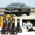 For 2003-2006 GMC Sierra 2500 HD 9005 9006 LED Headlight Bulbs Bundle