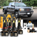 For 2003-2006 GMC Sierra 3500 9005 9006 LED Headlight Bulbs Bundle