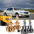 For 2000-2007 Mercedes-Benz E320 with HID headlamps LED Light Bulbs High Low Beam Bundle