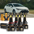 For 2022 Toyota Corolla 9005 9006 LED Headlight Bulbs Bundle