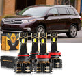 For 2011-2013 Toyota Highlander 9005 H11 LED Headlight Bulbs Bundle