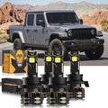 For 2020 Jeep Gladiation H13 LED Headlight Bulbs Bundle