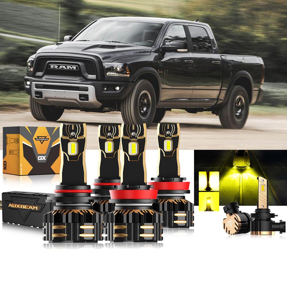 For 2015  Ram 1500 (without projector-type headlights) 9005 H11 LED Headlight Bulbs Bundle