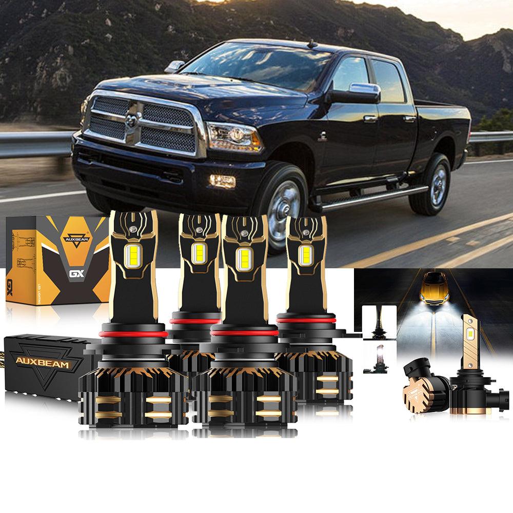 For 2013-2015 Ram 2500 (with projector-type headlights) 9005 9012 LED Headlight Bulbs Bundle